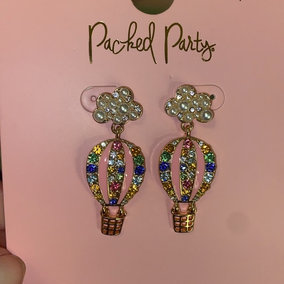 Packed Party NIP hot air balloon earrings - Picture 4 of 4
